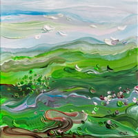 Image 5 of Windy hills III - 28x28cm, FRAMED