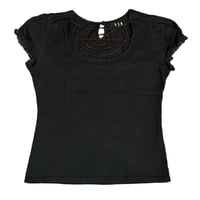 Image 1 of Black Peace Now spiderweb top