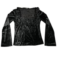 Image 1 of Black Peace Now milkmaid blouse