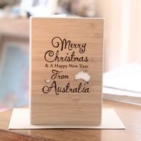 Image 2 of Australia Christmas Card. Merry Christmas From Australia Card.