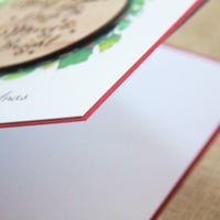 Image 2 of May Your Days Be Merry And Bright Christmas Decoration Card. Personalised Card.