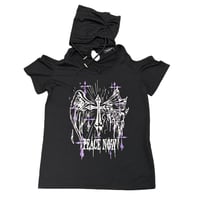 Image 1 of Peace Now cross angel top