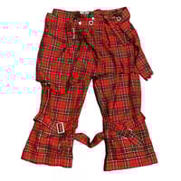 Image 1 of Sex Pot Revenge tartan bondage pants