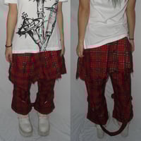 Image 3 of Sex Pot Revenge tartan bondage pants