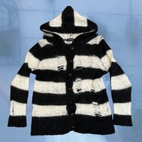 Algonquins striped knit hoodie