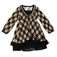 Image 1 of Axes Femme brown argyle dress