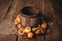 Image 2 of Autumn set with pumpkin wreath