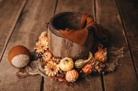 Image 1 of Autumn set with pumpkin wreath