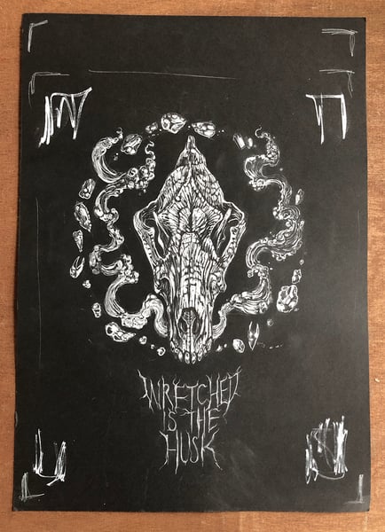 Image of 'Wretched is the Husk' Original cover art illustration