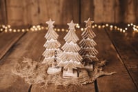 Image 1 of Wood X-Mas tree and wood house