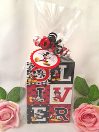 Image 22 of Mickey Mouse Inspired Wood Name Blocks, Mickey nursery,Mickey new baby gift,mickey centrepiece 