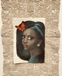Dark Skinned Beauty Original Painting