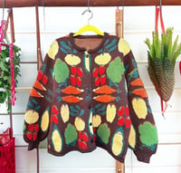 The Farmers Market Cardigan in Brown 