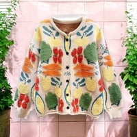 The Farmers Market Cardigan in Beige 