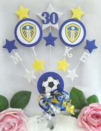 Image 12 of Personalised Football Cake Topper, Football Centrepiece, Football Party Decor, Soccer Cake Topper