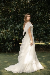 Image 4 of 1970s Butterfly Wedding Gown