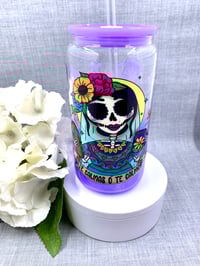 Image 4 of Te calmas o te calmo 16 Oz ombre can tumbler 