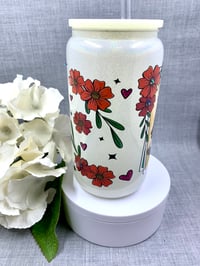 Image 4 of La mama shimmer 16 Oz glass can tumbler 