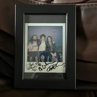 Image 1 of Framed & signed Polaroid photo of Trampolene