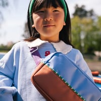 Image 4 of Fanny pack large badminton blue + leather ball