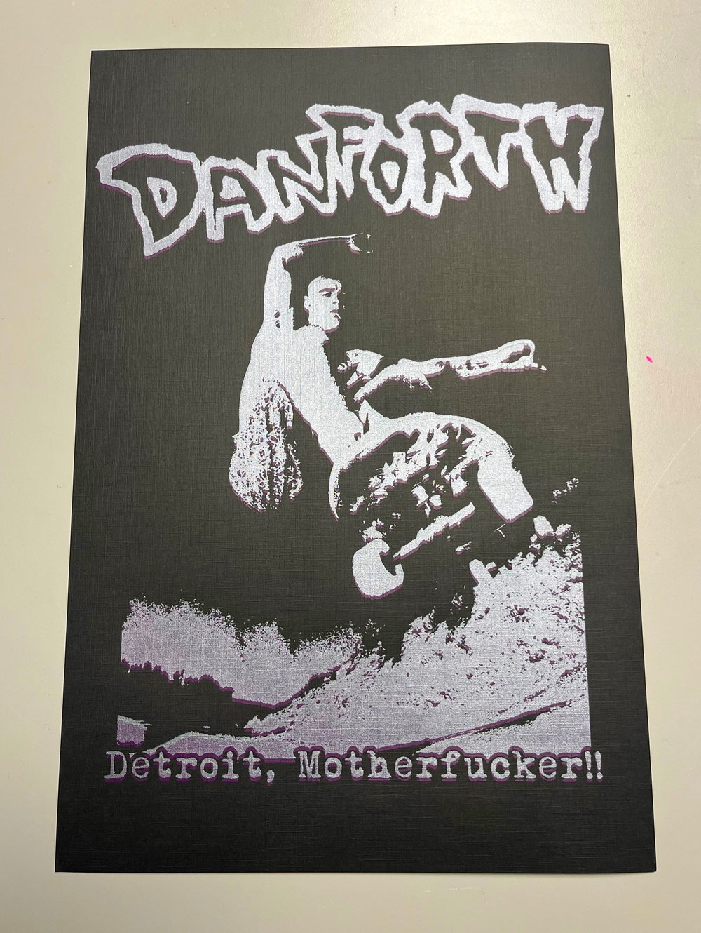 DANFORTH "DETROIT, MOTHERFUCKER!!" poster