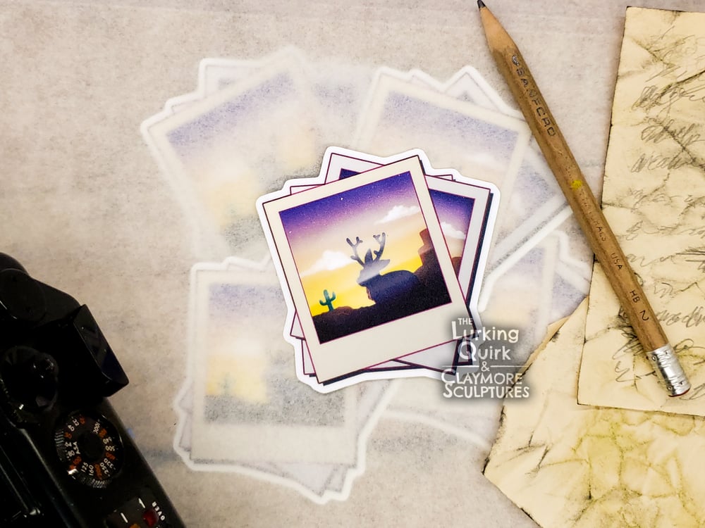 Jackalope Photos - 3in Vinyl Sticker