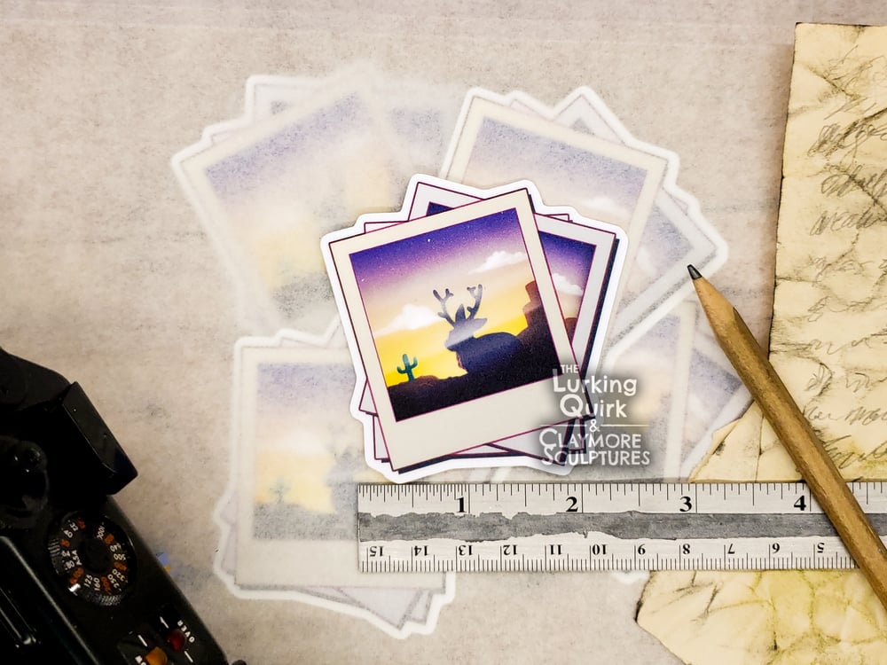 Jackalope Photos - 3in Vinyl Sticker