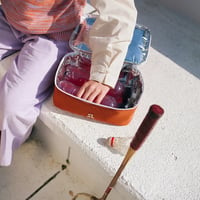 Image 6 of Cooler bag glossy magenta + gravel orange