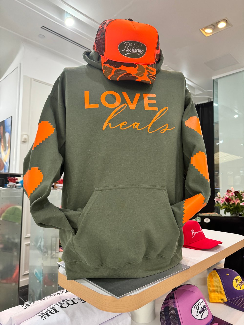 Image of Love Heals GREEN / ORANGE 