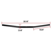 Image 2 of NCY Handlebars (Black, Flat-track, 7/8"); Universal