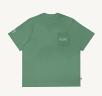 Image 2 of Period Correct x Malbon Crest Pocket Tee Green [2024]