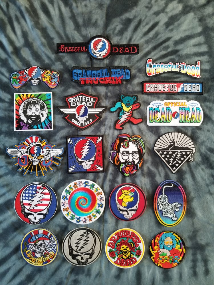 Image of Choose a Grateful Dead Patch. Comes with 5 GD stickers