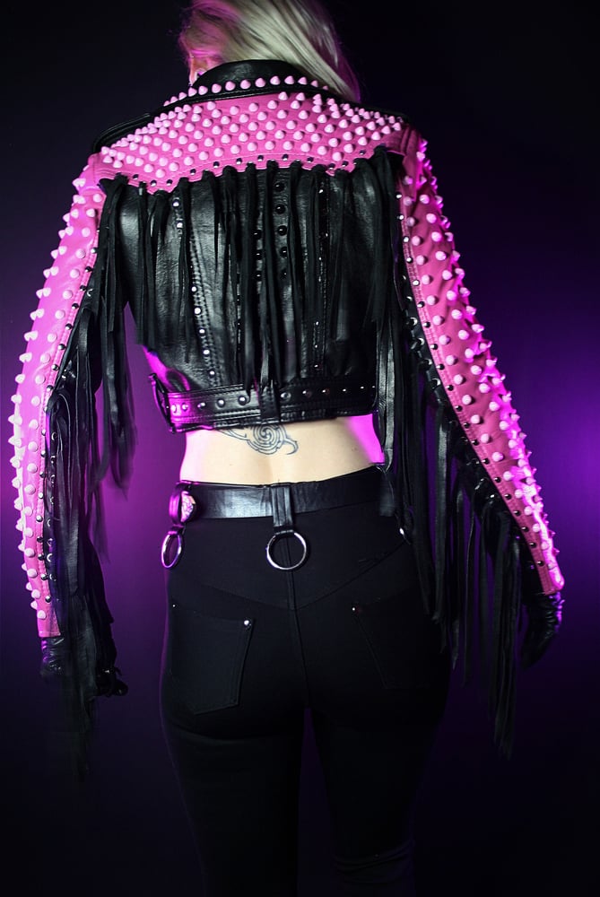 Image of PINK AND BLACK JACKET