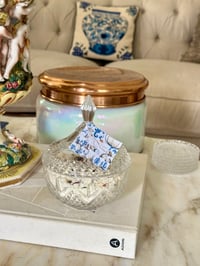 Image 1 of Inspired by Baccarat Rouge No 540 Luxury Milk Bath Tea in Ornate Lidded Crystal