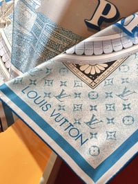 Image 4 of LV Coin Silk Scarf