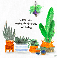 have an unbe-leaf-able birthday