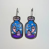 Ghost in a Bottle Acrylic Dangles