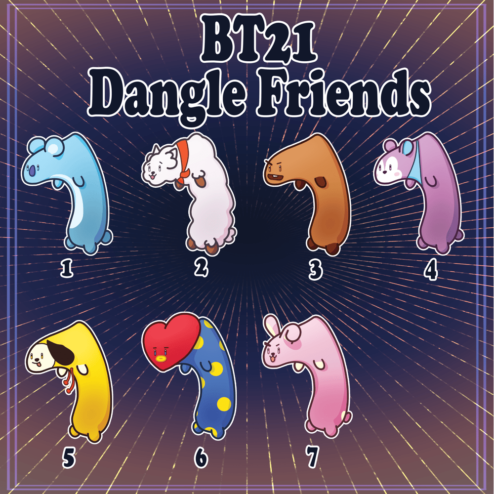 Image of BT21 Dangle Friends