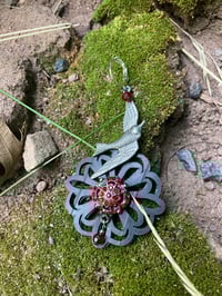 Image 2 of Crimson Enchantress Earrings