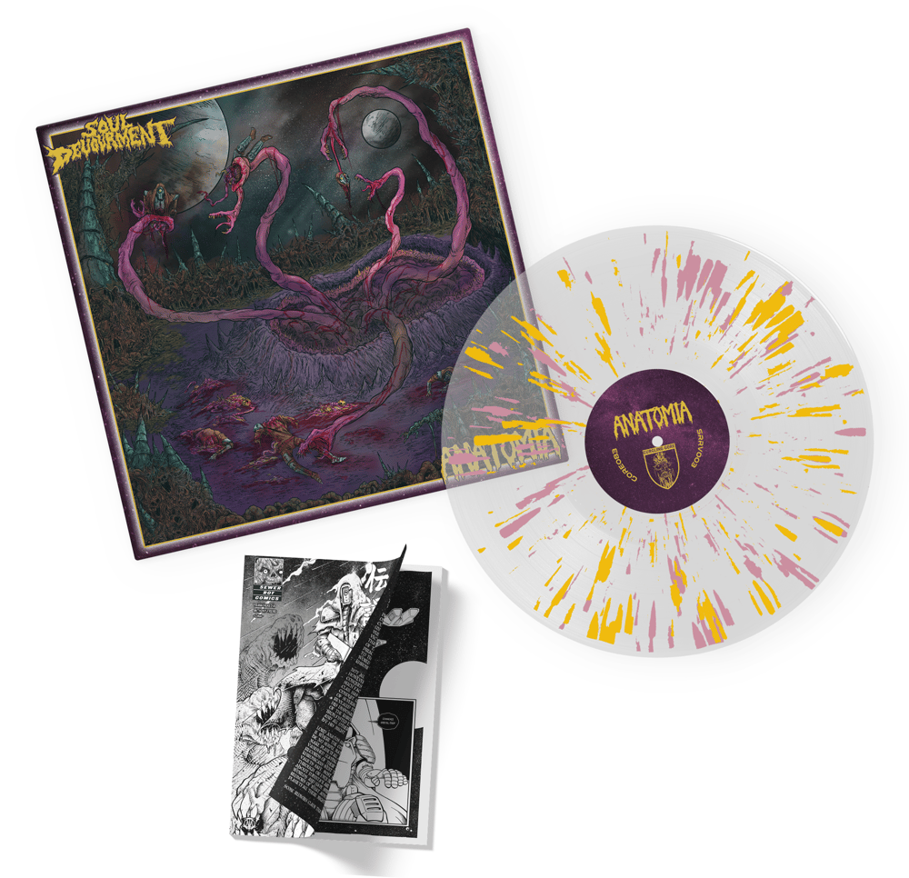 SOUL DEVOURMENT / ANATOMIA - "Tenebrous Ingestion" split 12" Vinyl LP with Comic Book