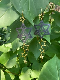 Image 2 of Starlight Merkaba Earrings