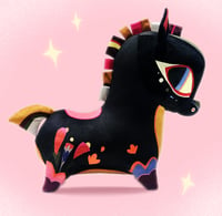 Image 1 of Ribbon Horse 9.5 in. - Black (PRE ORDER)