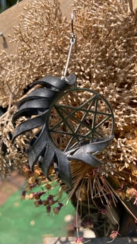 Image 5 of Cat’s Spine Pentacle Earrings