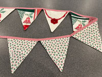 Image 3 of Vintage Christmas Tablecloth Bunting III