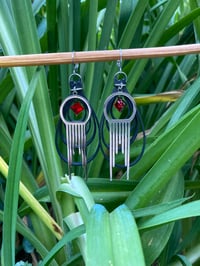 Image 2 of Blood Moon Veil Earrings
