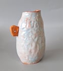 Bud Vase, pinched pottery