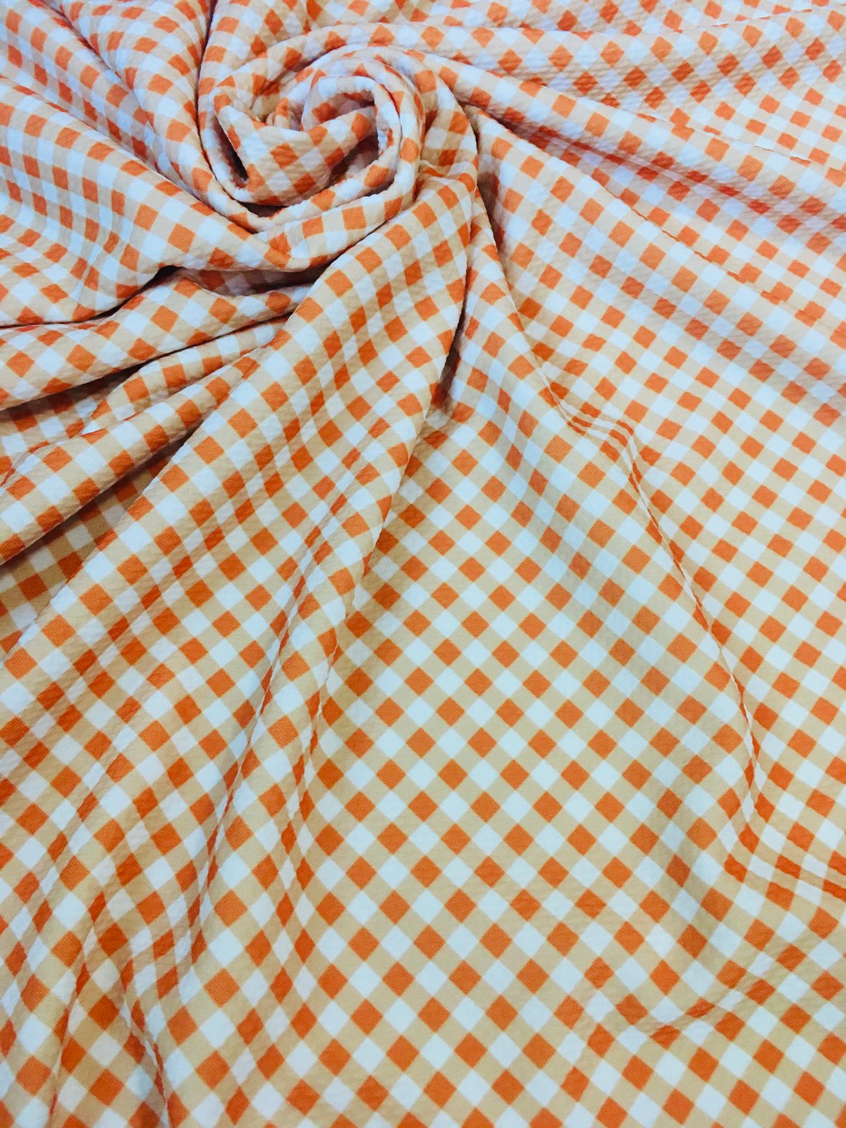 Image of Big and Small Orange Plaid 