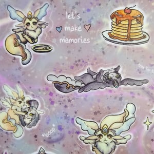 Image of Let's Make Memories Fairy Cats Sticker Sheet