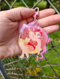 Image 1 of Moon and Sun Princess Keychains