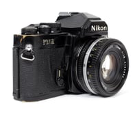 Image 2 of Nikon FM2 35mm SLR Film Camera with various lenses (CHROME/BLACK)